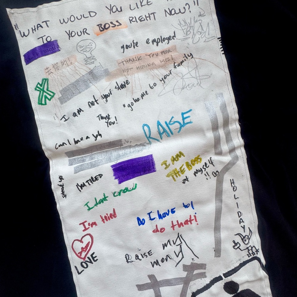 Custom-designed patchwork T-shirt - Picture 5 of 5